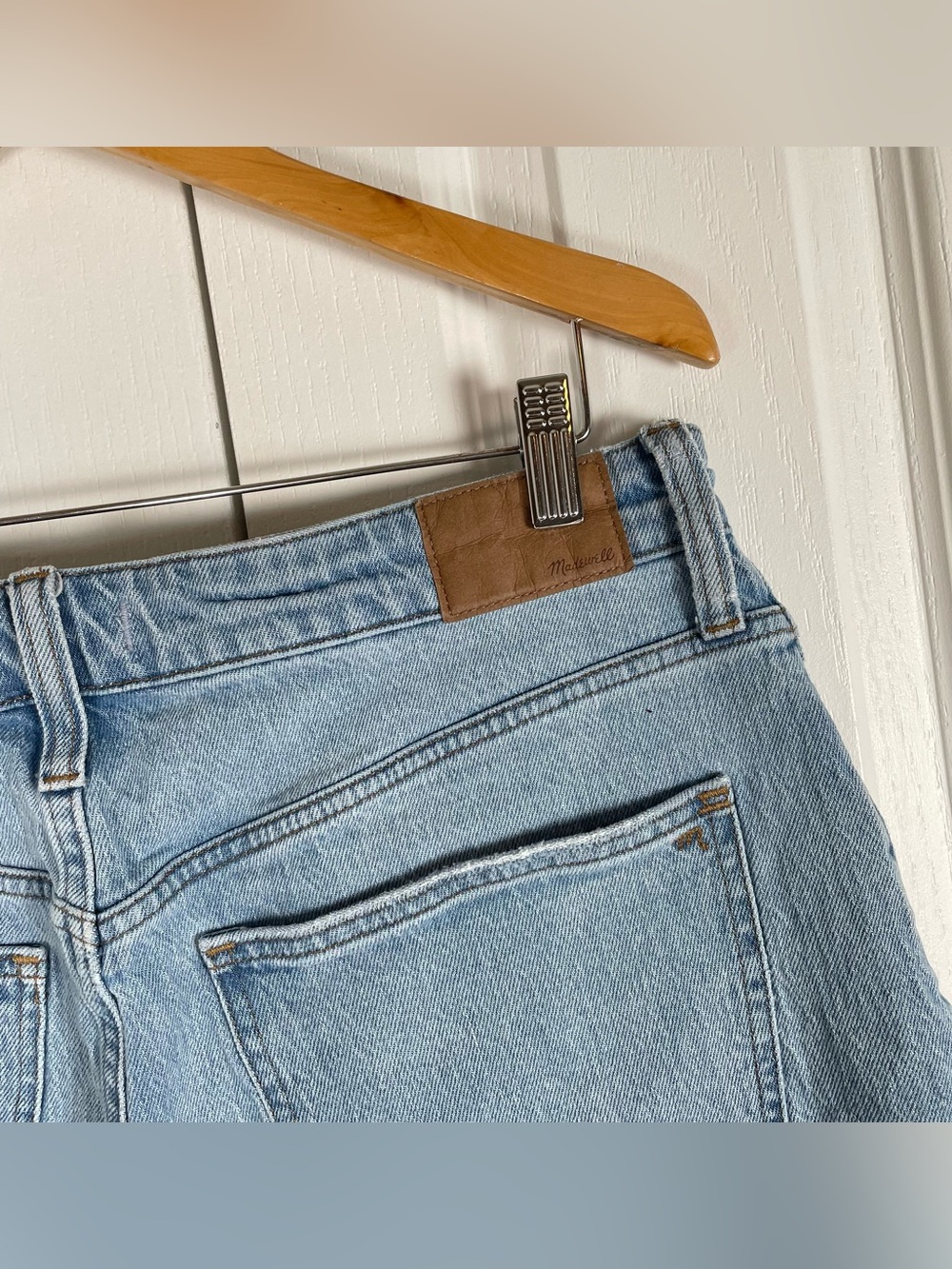 Madewell The Curvy Perfect Vintage Jeans Women’s 31 Blue Light Wash Distressed - Picture 6 of 14